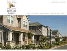 Tablet Screenshot of cencalrealtygroup.com